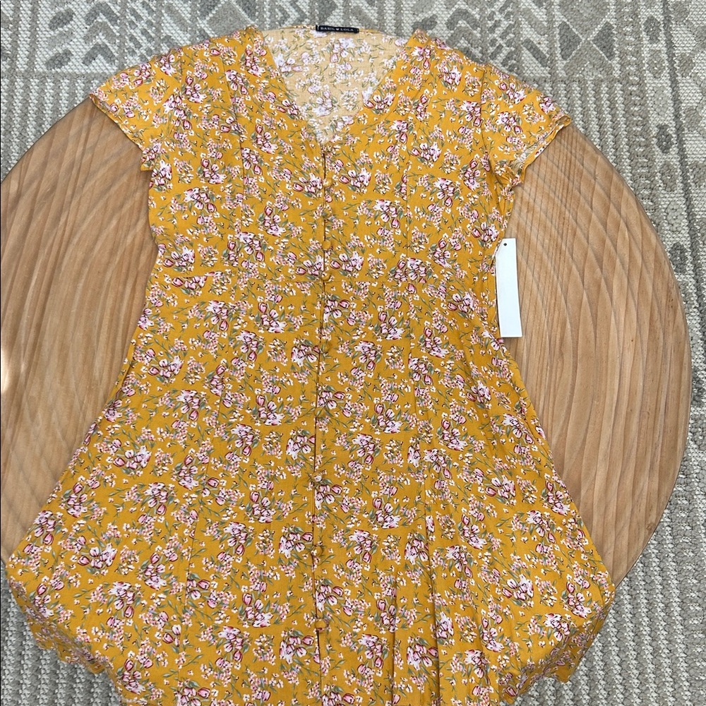 Floral Yellow Dress